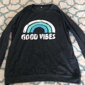 Woman’s good vibes sweater